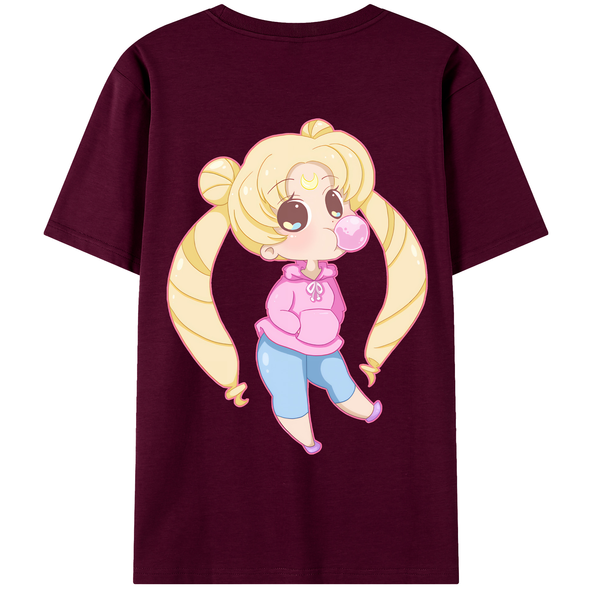 （画像用） 美少女戦士セーラームーン 愛野 美奈子 あいの みなこ Sailor Moon Aino Minako レディース半袖Tシャツ(バックプリント)